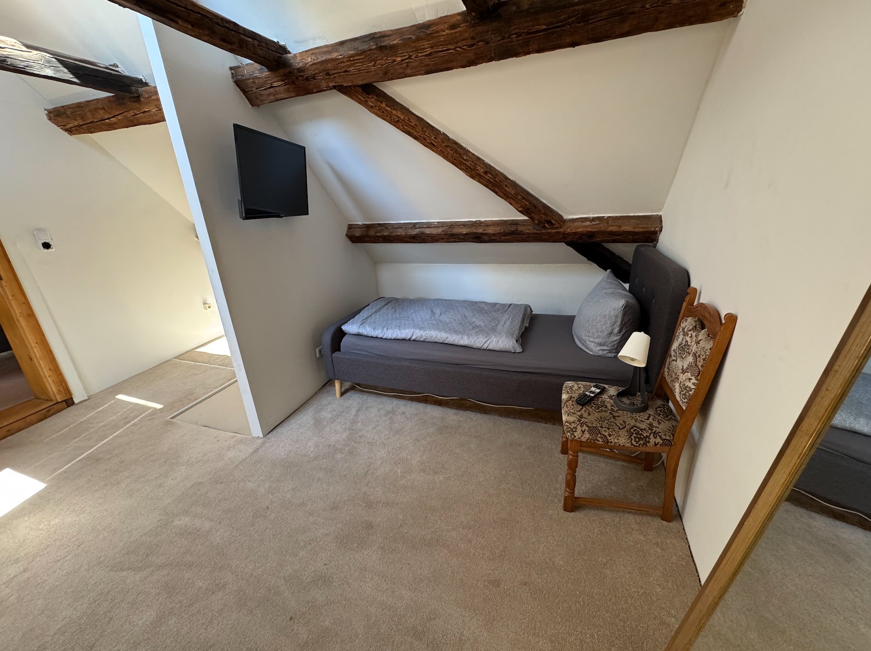 TV-Bereich im Dachgeschoss Ferienhaus Dahl