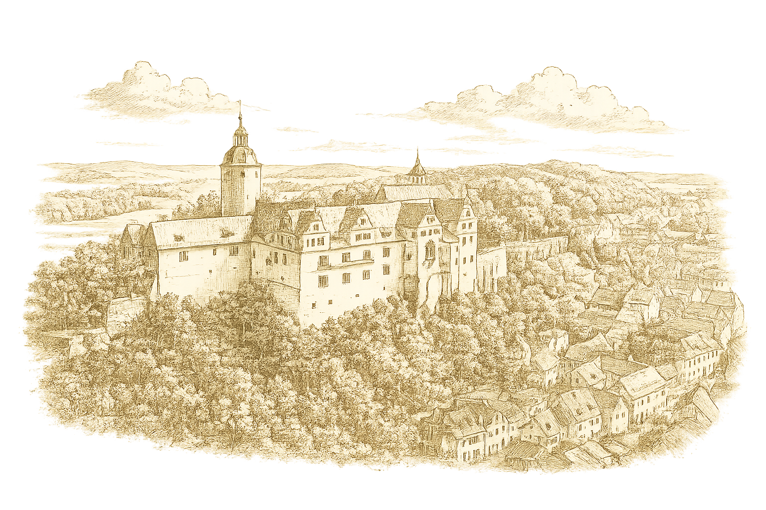 Burg Ranis Illustration