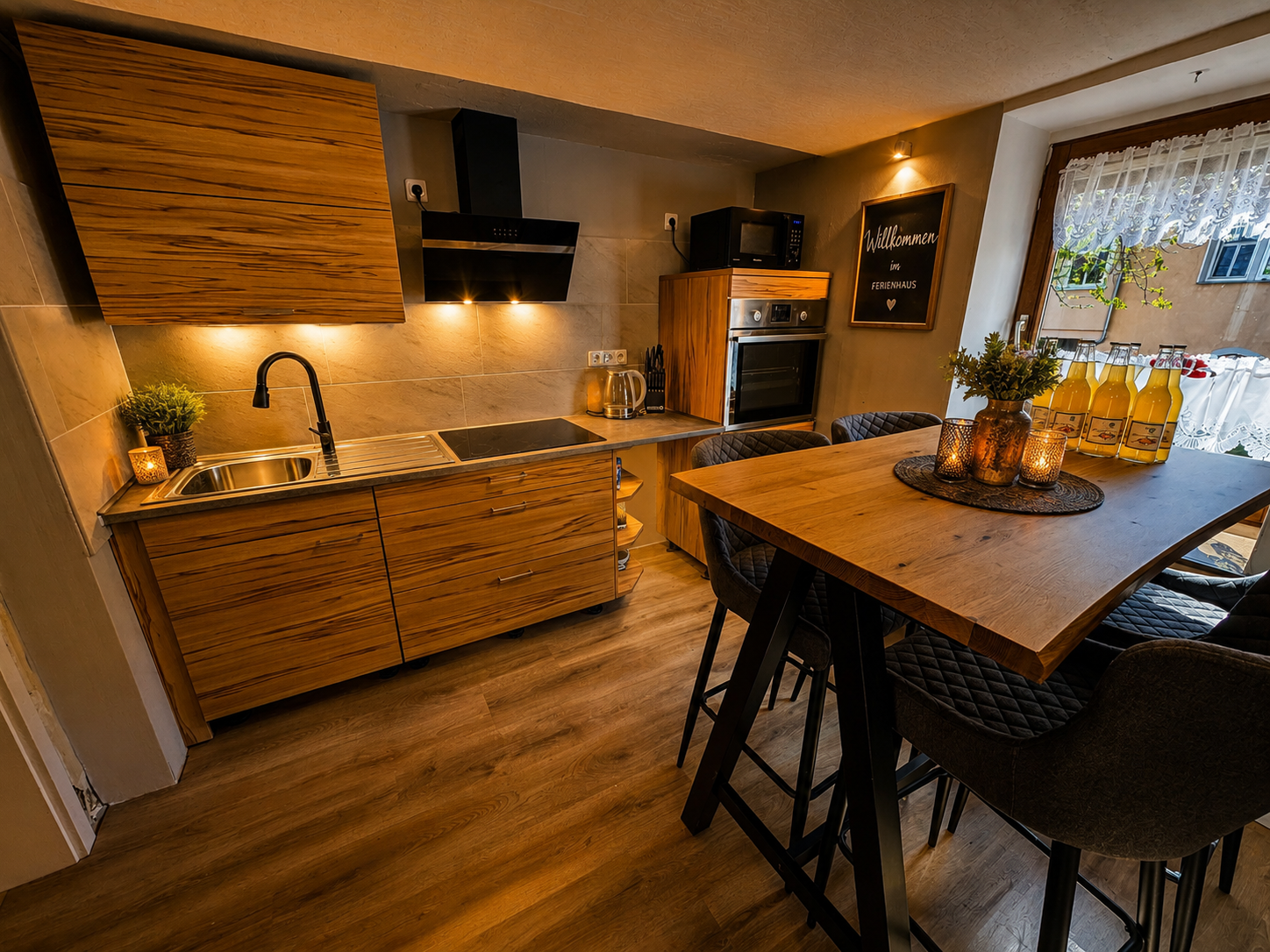 Küche im Ferienhaus Dahl in Ranis